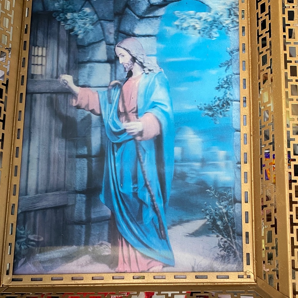 Religious Wall Art with Gold Frame